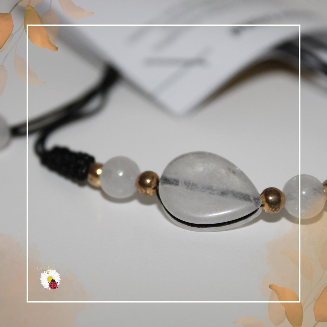 Pulseira Fio com Quartzo Cristal