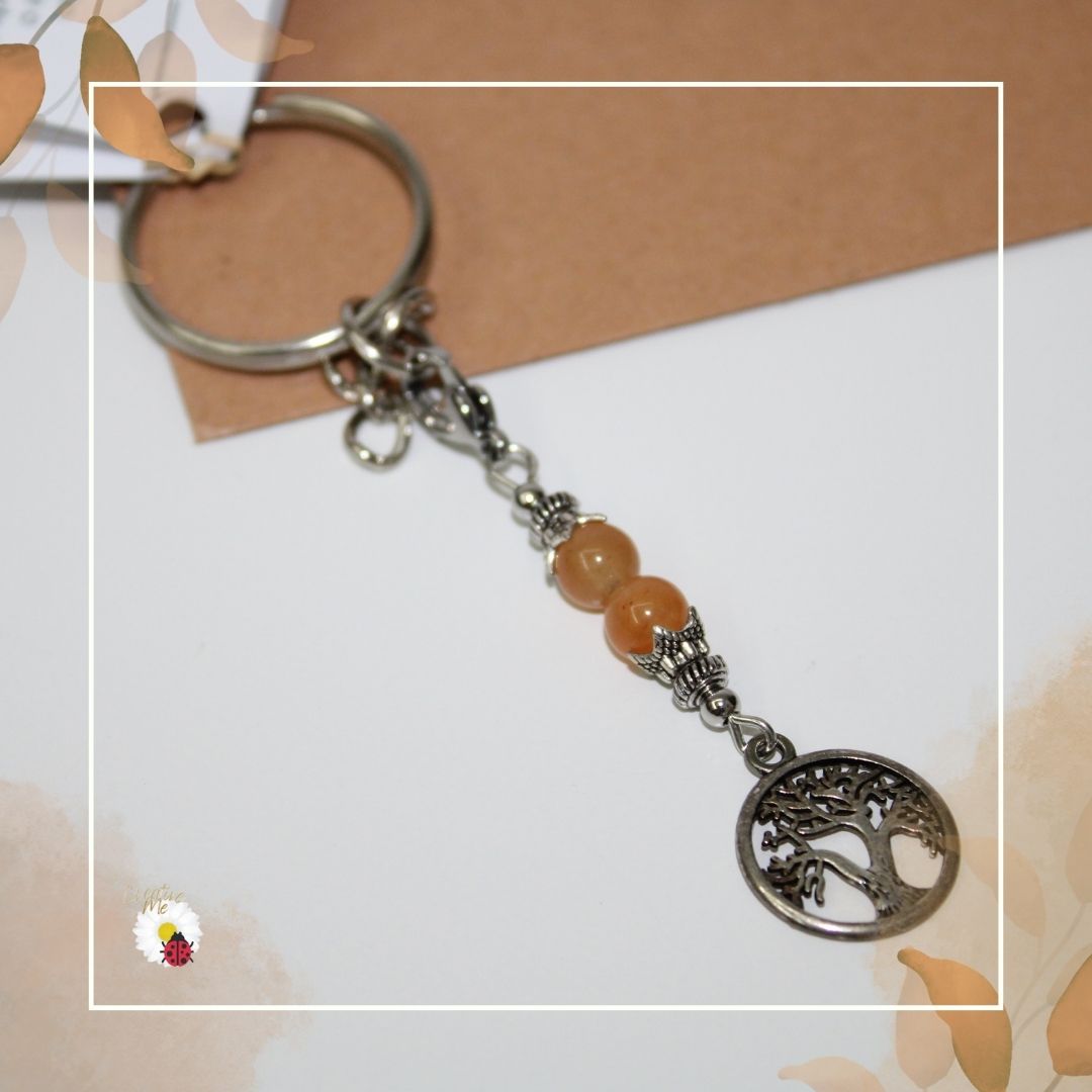 Porta-chaves Cristal Ágata de Fogo