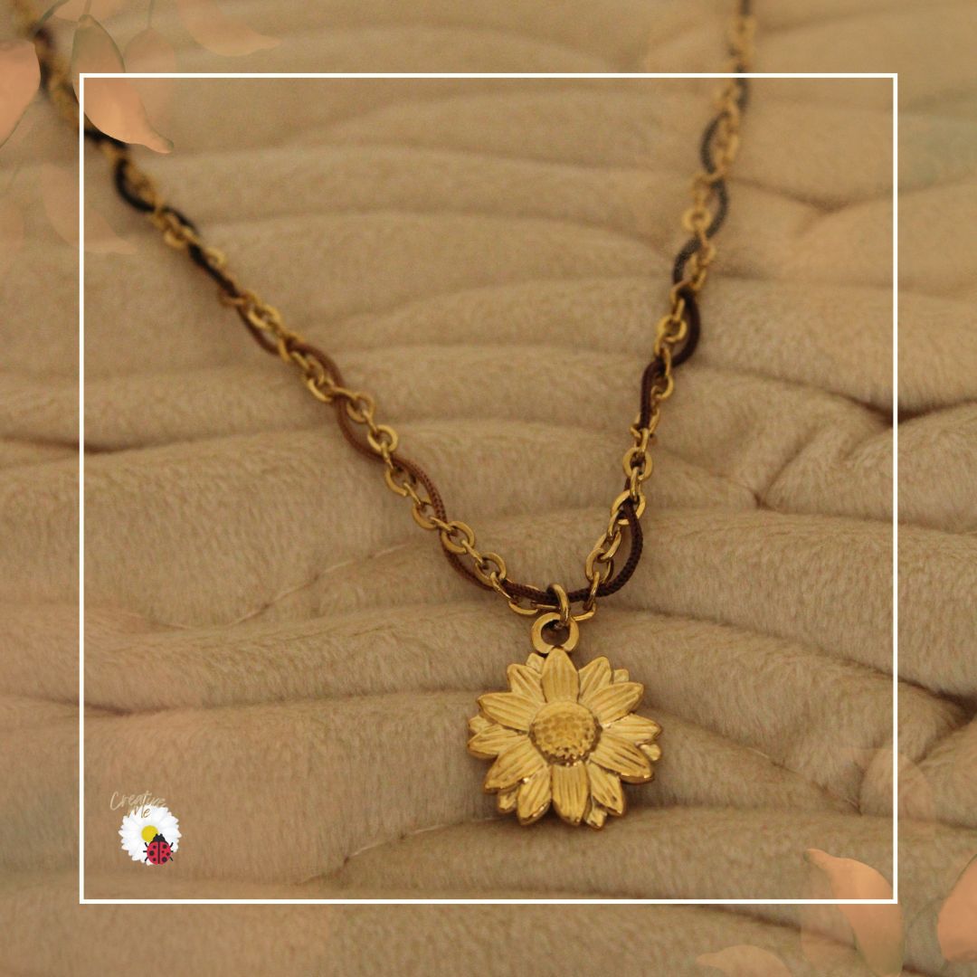 🍂 Linha Essencial - Colar Golden Bloom