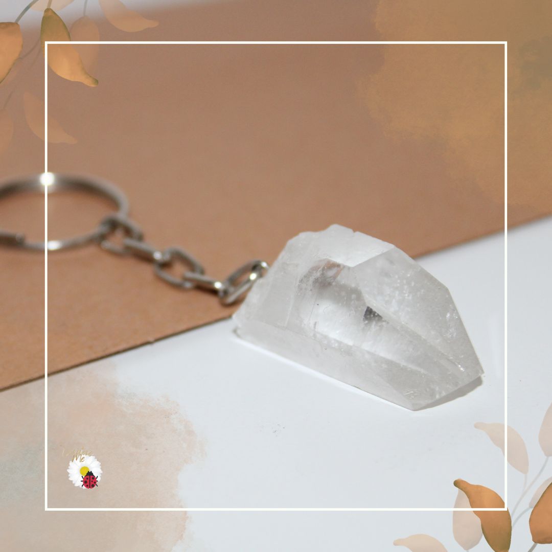 Porta-chaves Cristal Quartzo Cristal