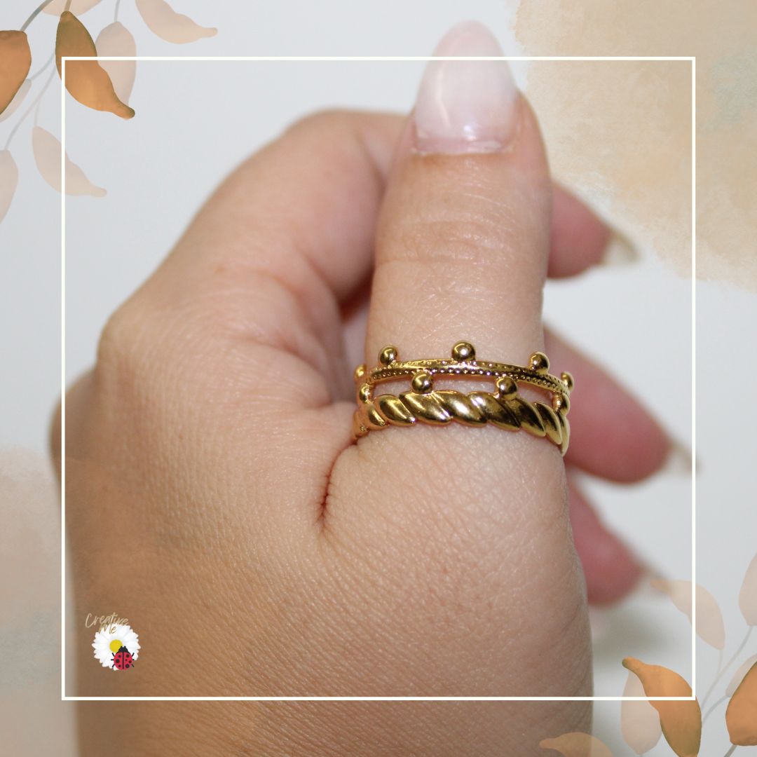 Dourado Luxo (Anéis de Aço Dourados)