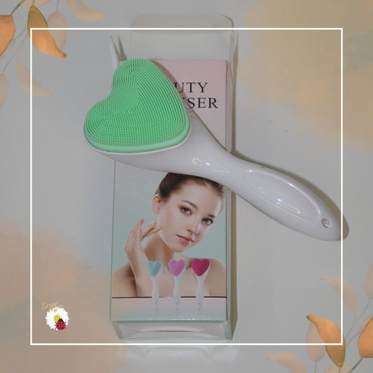 Escova Facial em Silicone – Formato Coração