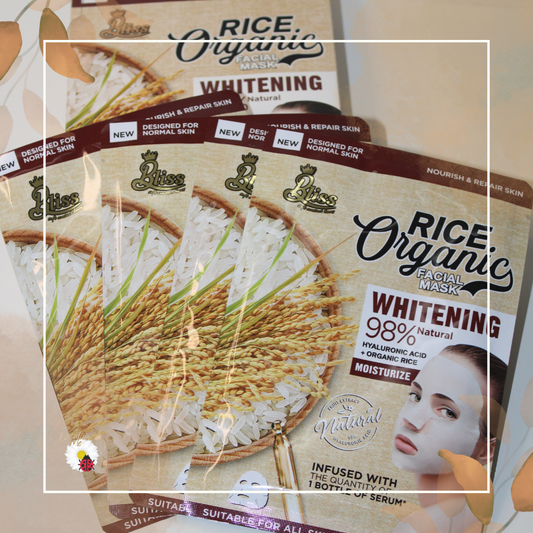 Máscara Facial de Arroz Orgânico – Hidratação &amp; Luminosidade