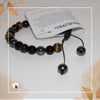 Pulseira Olho de Tigre + Hematite + Onix