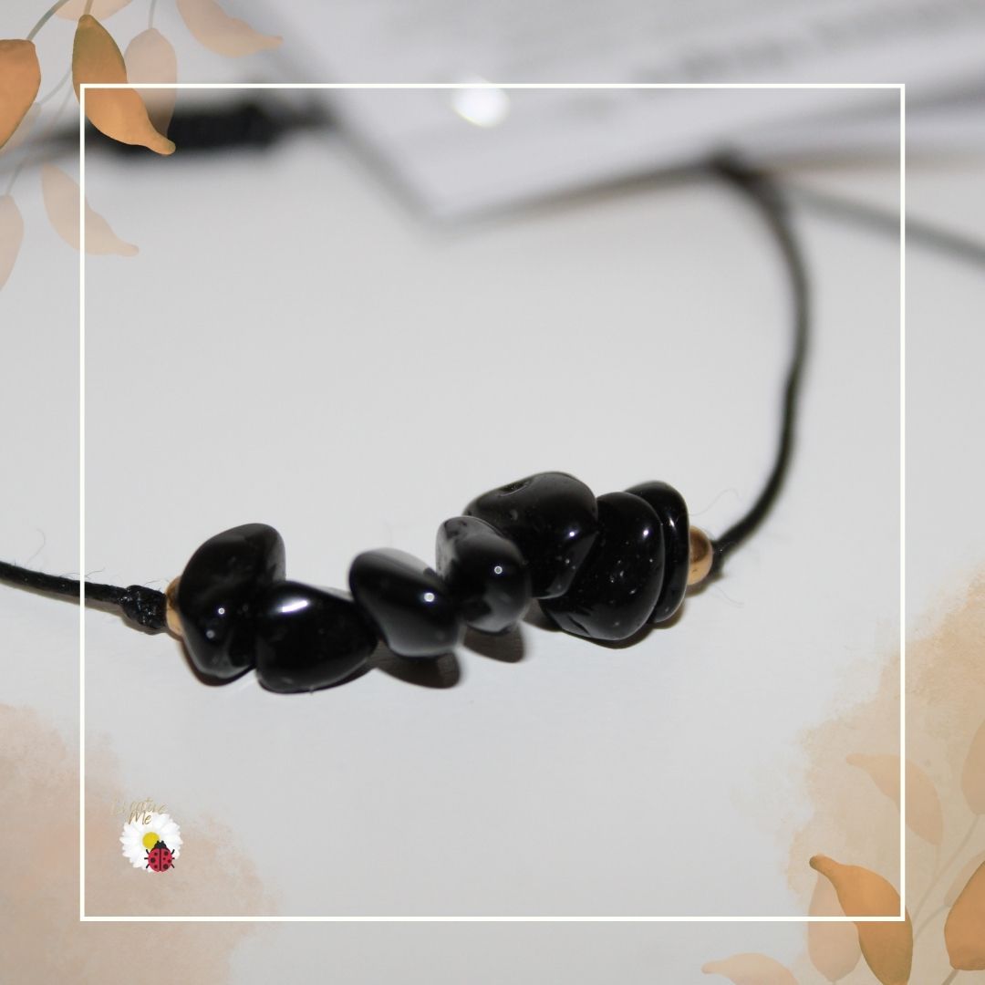 Pulseiras Fio Obsidiana Negra