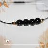 Pulseiras Fio Obsidiana Negra