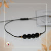 Pulseiras Fio Obsidiana Negra