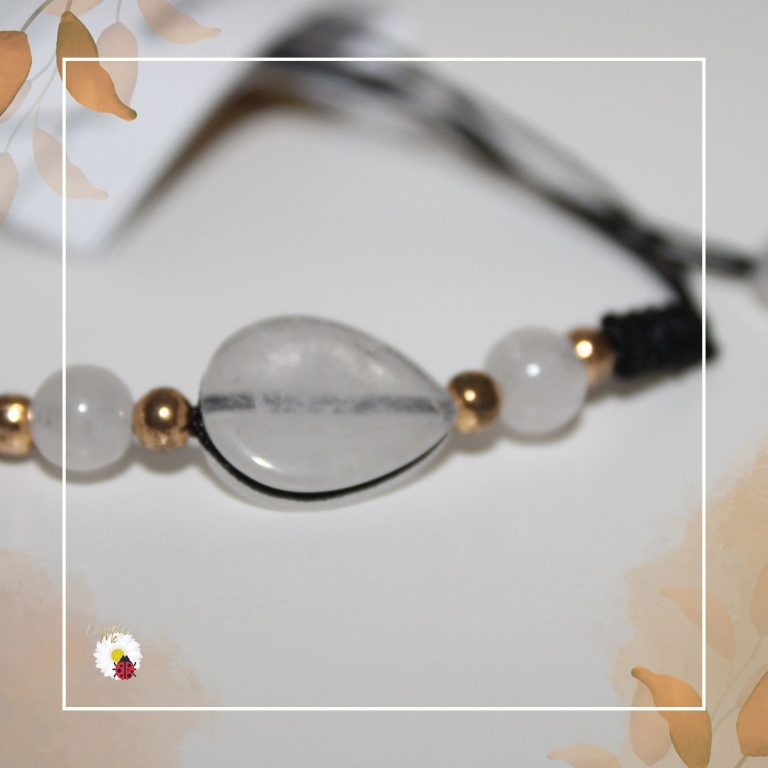 Pulseira Fio com Quartzo Cristal