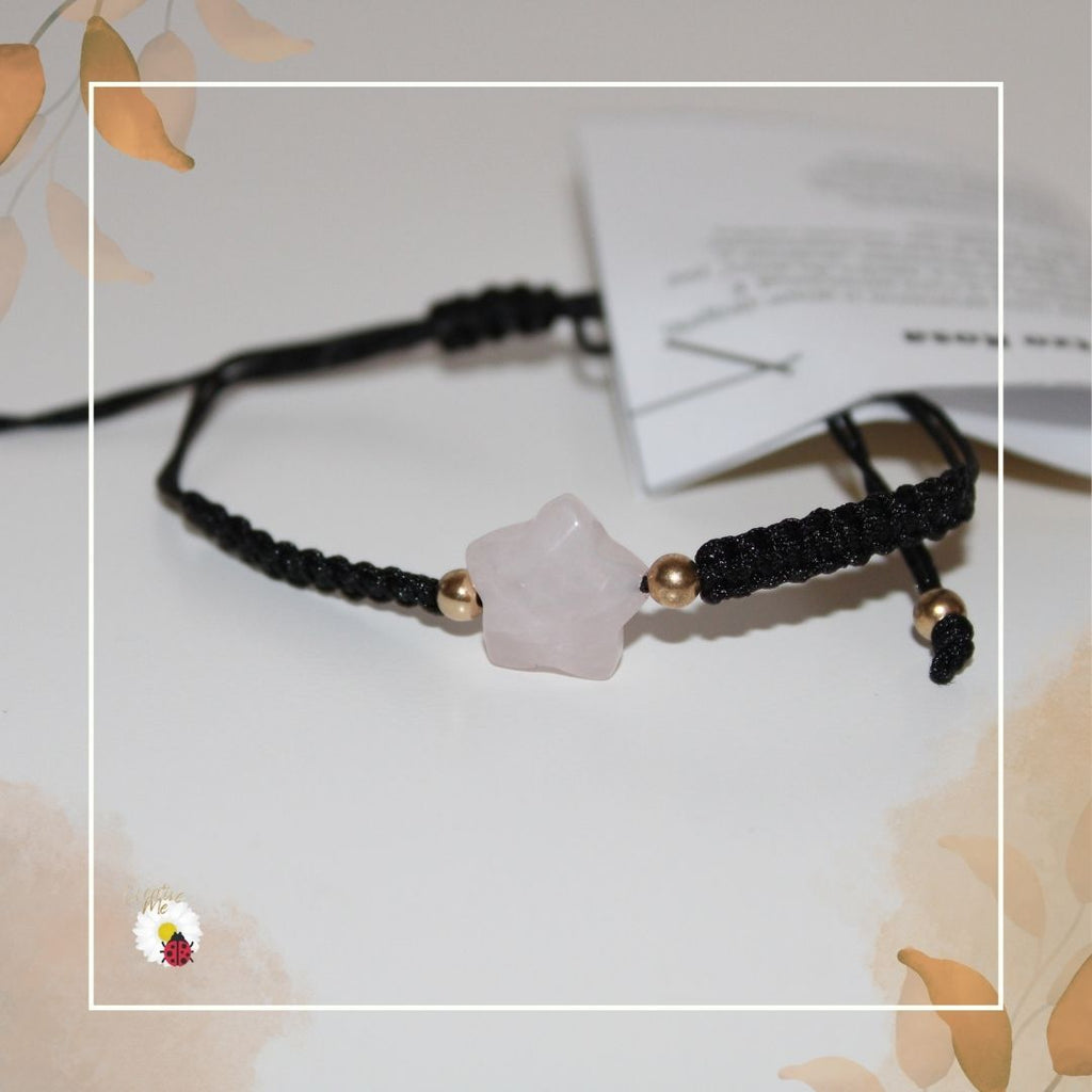Pulseira Fio com Quartzo Rosa