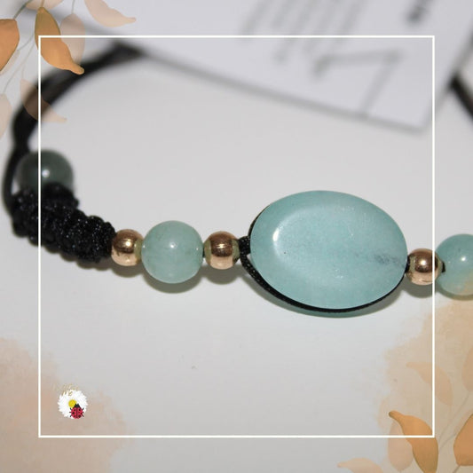 Pulseira Fio com Quartzo Verde