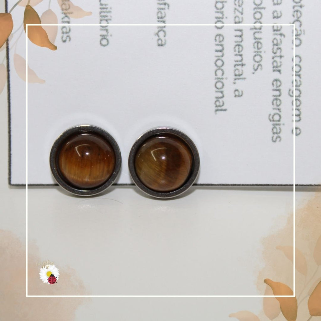 Brincos de Olho de Tigre