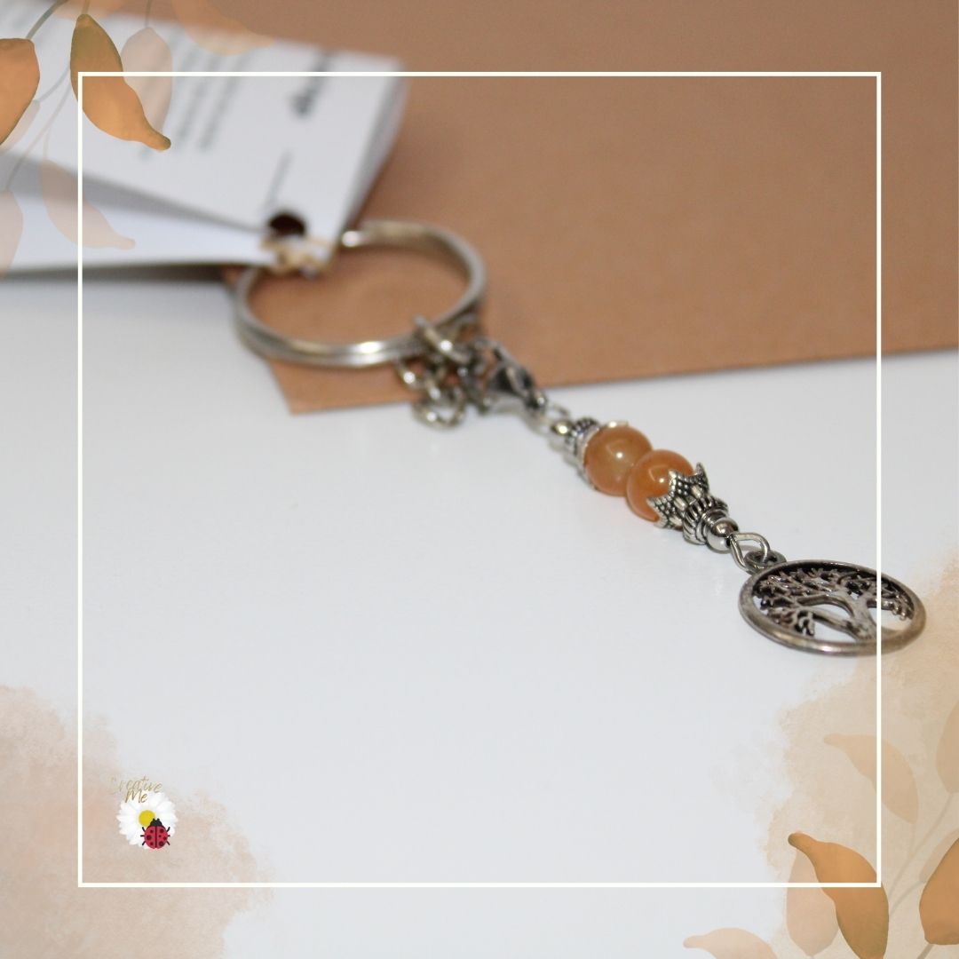 Porta-chaves Cristal Ágata de Fogo