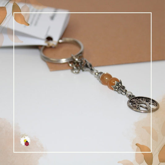 Porta-chaves Cristal Ágata de Fogo