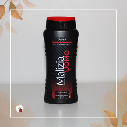 Malizia Uomo Musk – Gel de Banho e Shampoo 2 em 1
