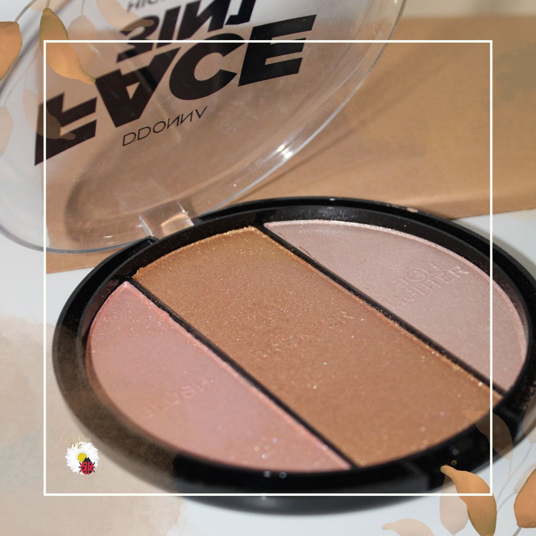 Paleta 3 em 1 – Bronzer, Iluminador & Blush