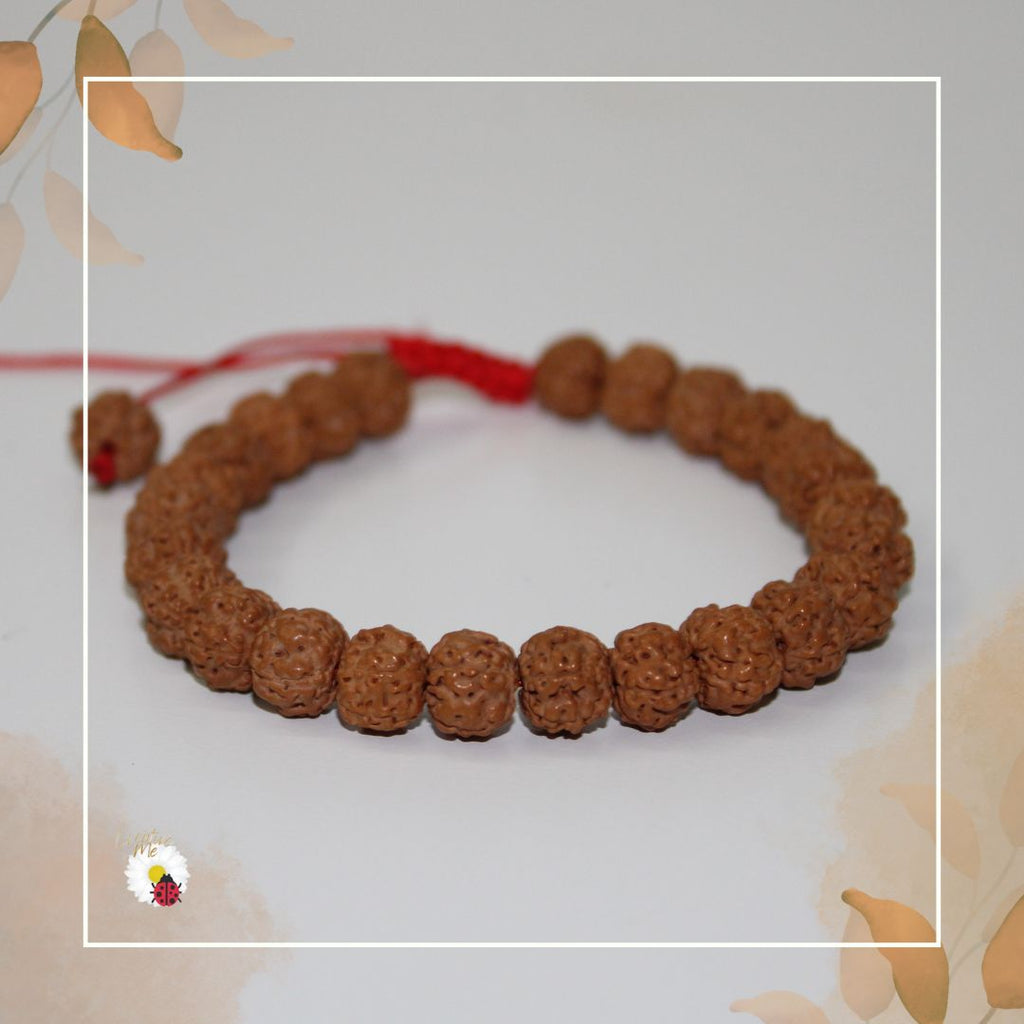 🌿 Pulseira Rudraksha Natural