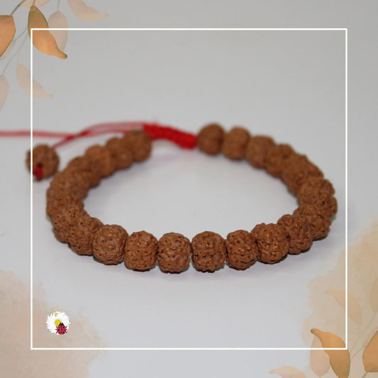 🌿 Pulseira Rudraksha Natural