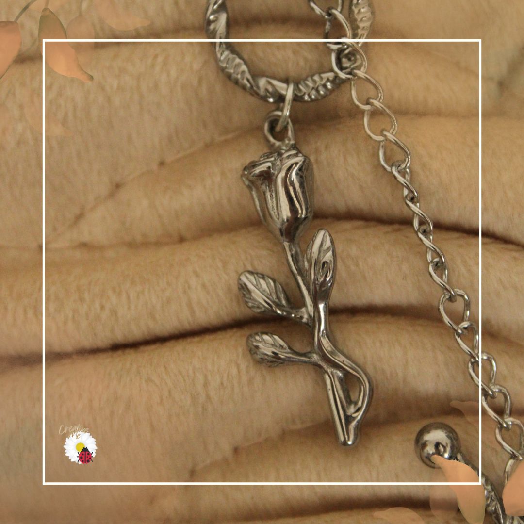 🍂 Linha Essencial - Colar Rosa Oculta
