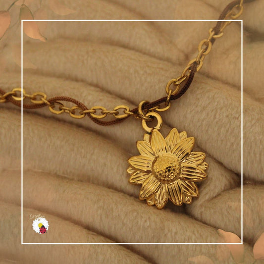 🍂 Linha Essencial - Colar Golden Bloom