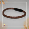Pulseira Castanha em Pele Sintética com fecho metálico