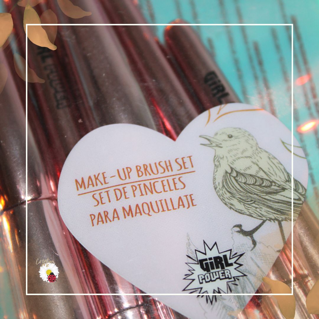 Conjunto de 5 Pincéis de Maquilhagem – Girl Power