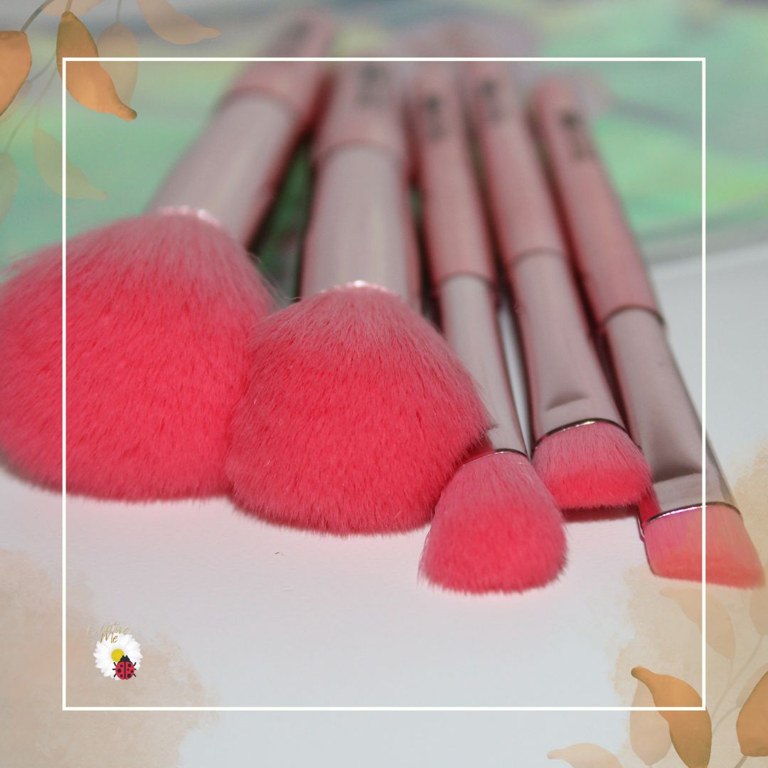 Conjunto de 5 Pincéis de Maquilhagem – Girl Power