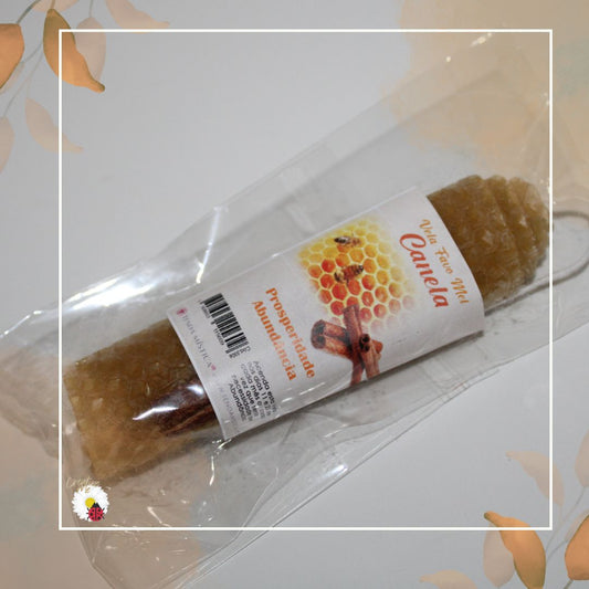 Vela de Mel e Canela – Prosperidade e Abundância
