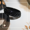 Conjunto Masculino Preto – Relógio, Anel e Pulseira