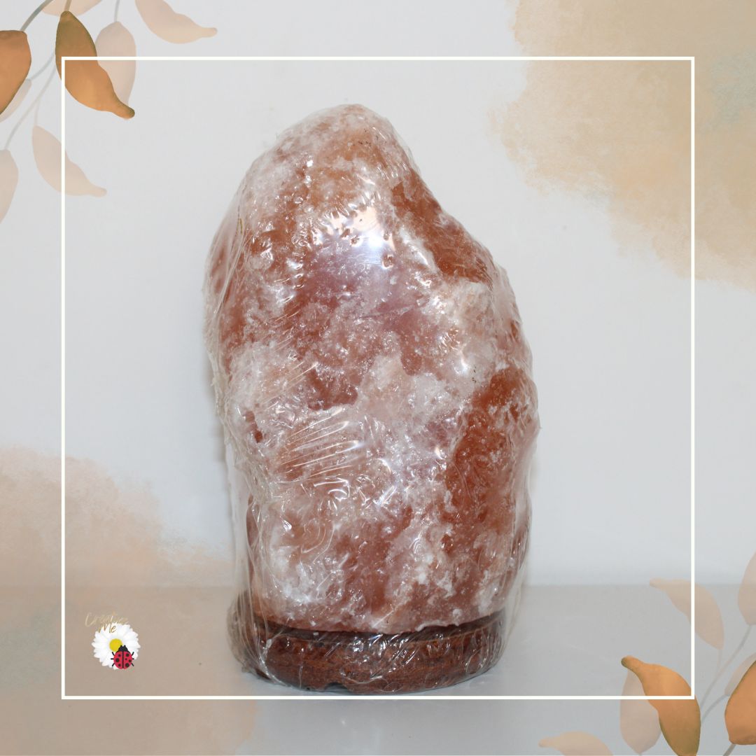 Lâmpada de Sal com Pedra Natural